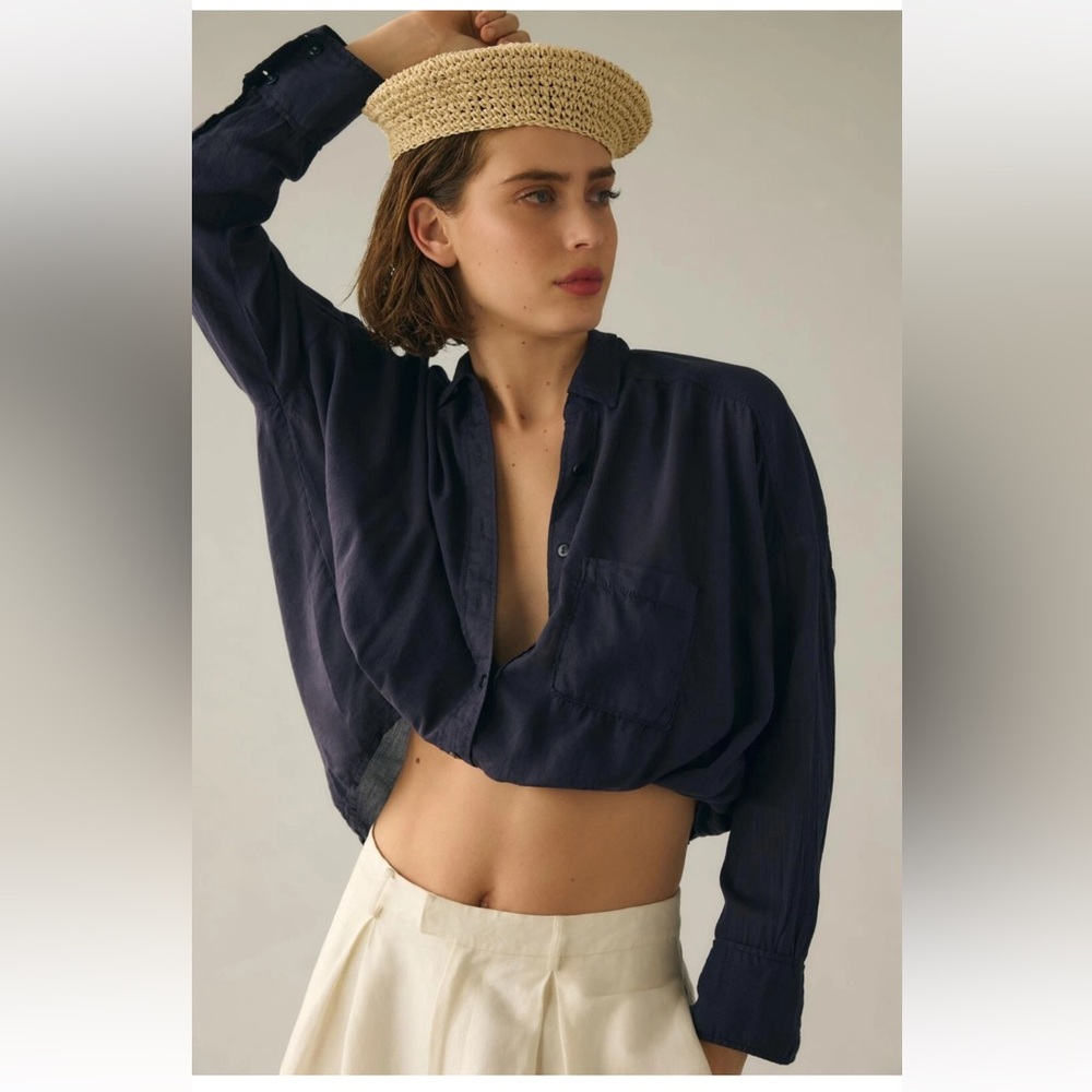 Pilcro Twist-front Blouse